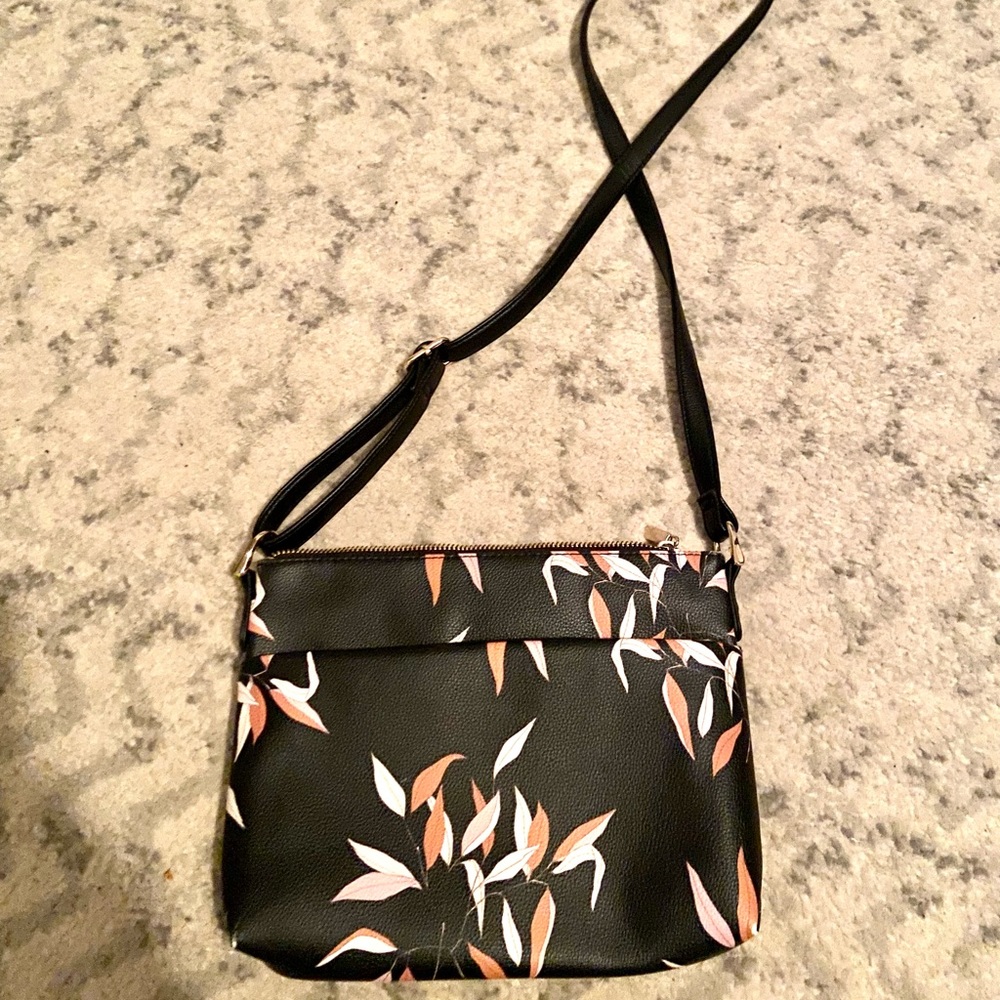 Floral side purse
